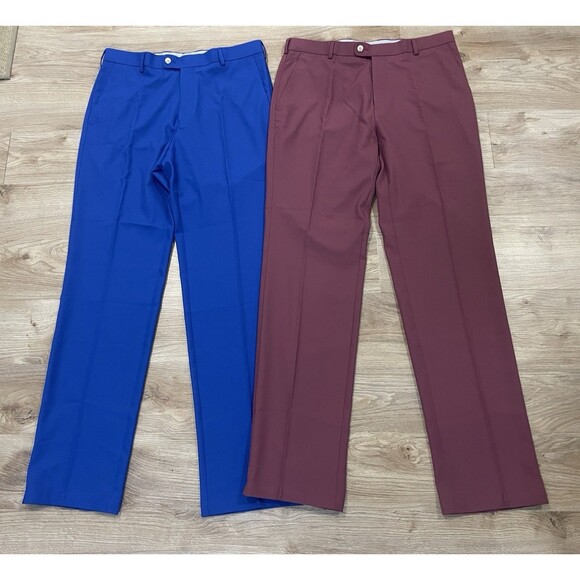 Peter Millar Pants Mens 34x33 Durham High Drape Performance Wicking Golf - X6 - Picture 11 of 16